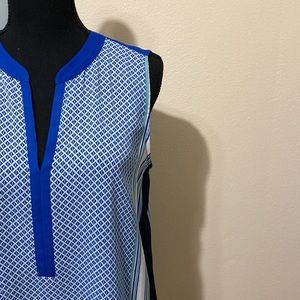 Loft coastal v neck sleeveless blouse